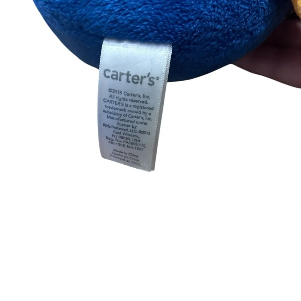 Carter's 3-Eyed Blue Monster/Alien 2013 Wobble Chime Plush Baby/Infant Toy